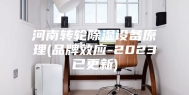 河南转轮除湿设备原理(品牌效应-2023已更新)