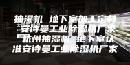 抽湿机 地下室加工定制 安诗曼工业除湿机厂家 杭州抽湿机 地下室认准安诗曼工业除湿机厂家