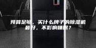 预算足够，买什么牌子的除湿机最好，不影响睡眠？