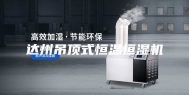 达州吊顶式恒温恒湿机