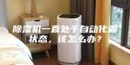 除湿机一直处于自动化霜状态，该怎么办？