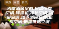 别墅酒窖空调,恒温恒湿空调,除湿机,净化空调,精密空调,地下酒窖空调,机房空调,低温低湿空调