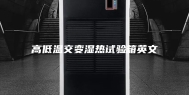 高低温交变湿热试验箱英文