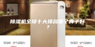 除湿机全球十大排名哪个牌子好？