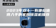 2023年双十一有哪些值得入手的家用除湿机推荐？