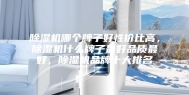 除湿机哪个牌子好性价比高，除湿机什么牌子最好品质最好，除湿机品牌十大排名