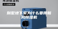 别墅地下室为什么要用新风除湿机
