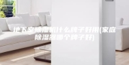 地下室除湿机什么牌子好用(家庭除湿器哪个牌子好)