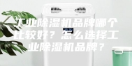 工业除湿机品牌哪个比较好？怎么选择工业除湿机品牌？