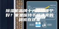 除湿机品牌十大排名哪个好？家里保持干燥清爽的秘密在这里
